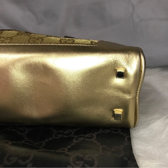 Vintage Gucci GG Canvas with Leather Bowling Satchel Bag 000 0852 2123  VGUC - Picture 11 of 16